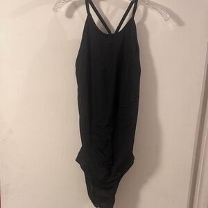 Black dance leotard